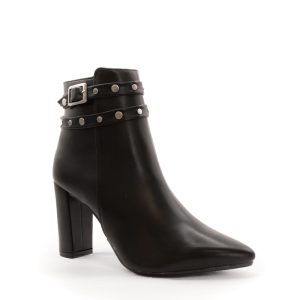 Bota Color Negro Doble Cadena